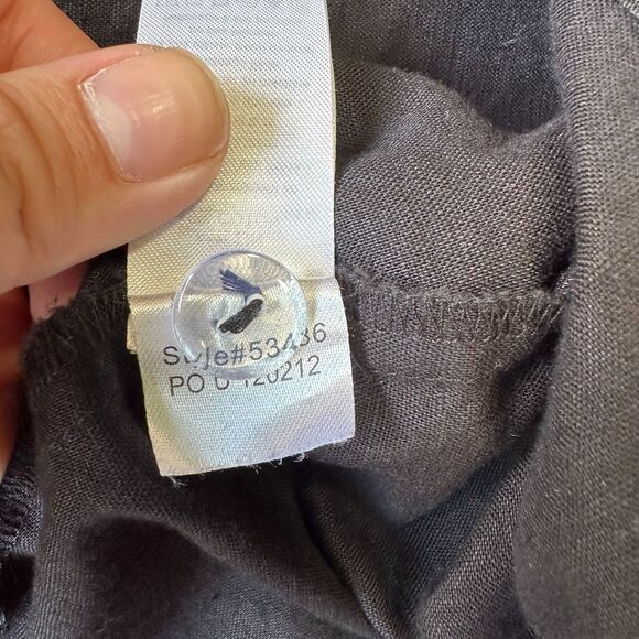 SEAFOLLY AUSTRALIA Black Criss Cross Back One Piece Jumpsuit LINEN XS Anthro - Picture 10 of 11